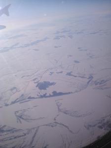 Vista aérea de Siberia.